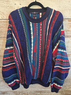 Cotton Traders Vintage 3D Textured Knit Sweater